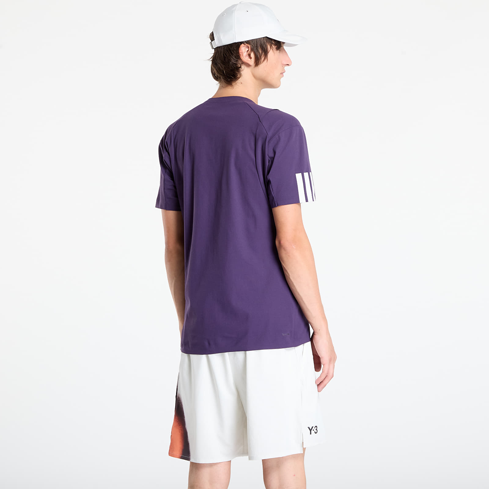 Marškinėliai Y-3 Zip Tee Aurora Plum