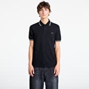 FRED PERRY Twin Tipped Fred Perry Shirt Blk/ Ecr/ Lrlwgren