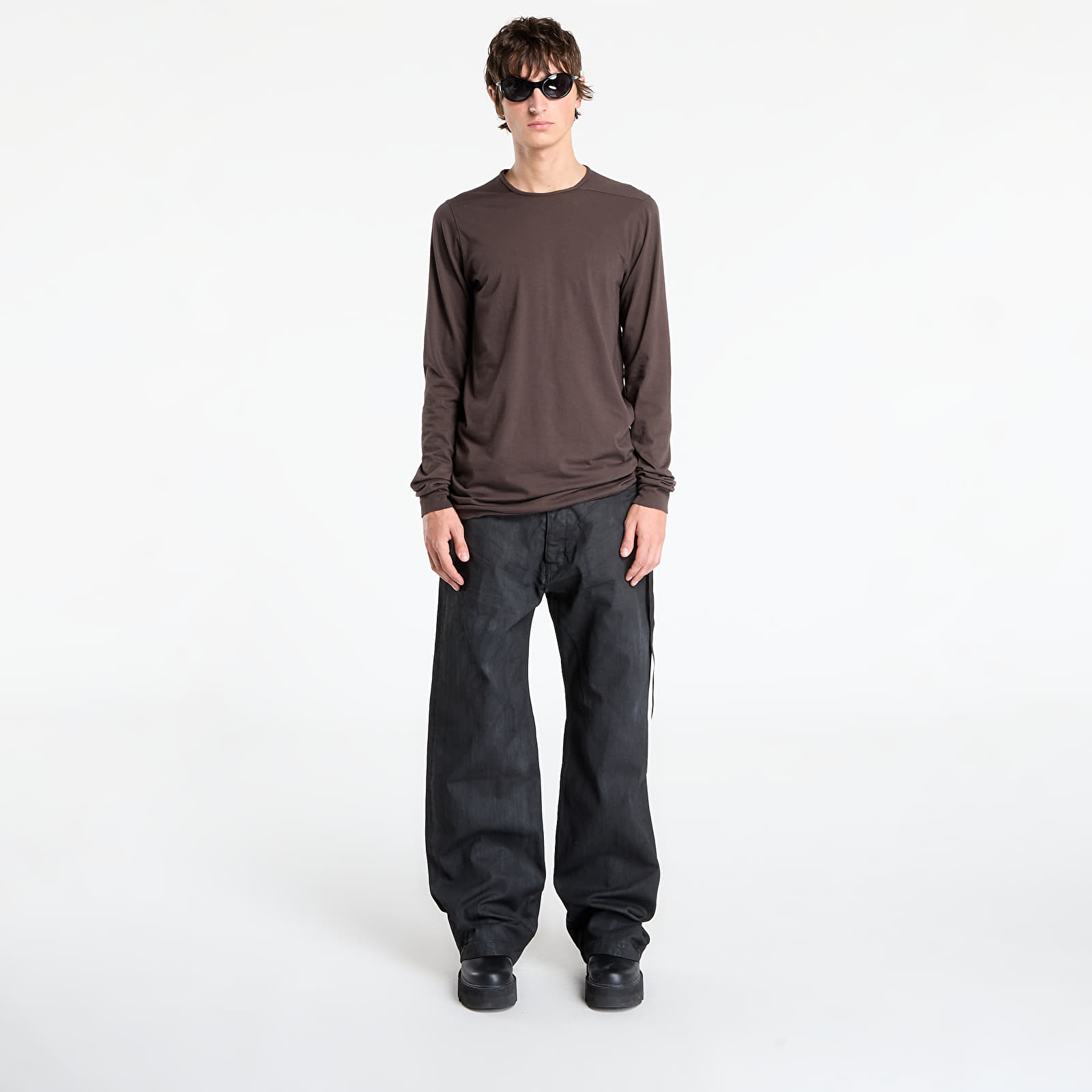 Trička Rick Owens DRKSHDW Level Longsleeve Tee Dark Dust