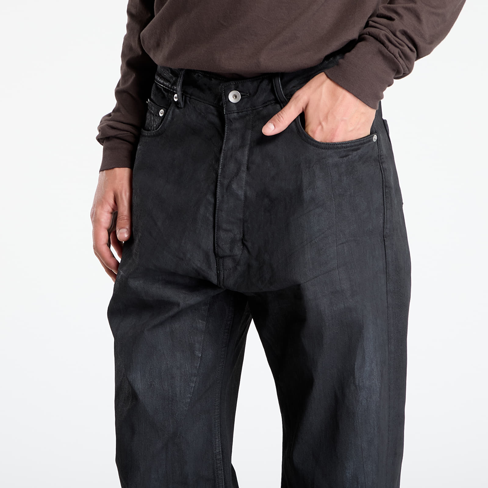 Vaqueros para hombre Rick Owens DRKSHDW Geth Jeans Black Wax