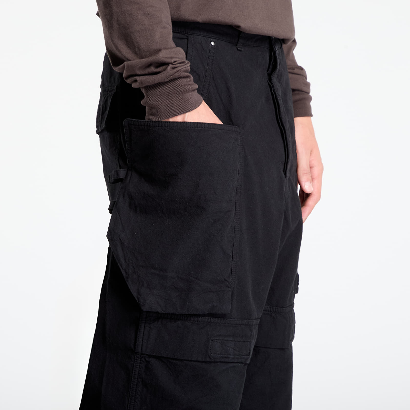Kalhoty Rick Owens DRKSHDW Stefan Cargo Black