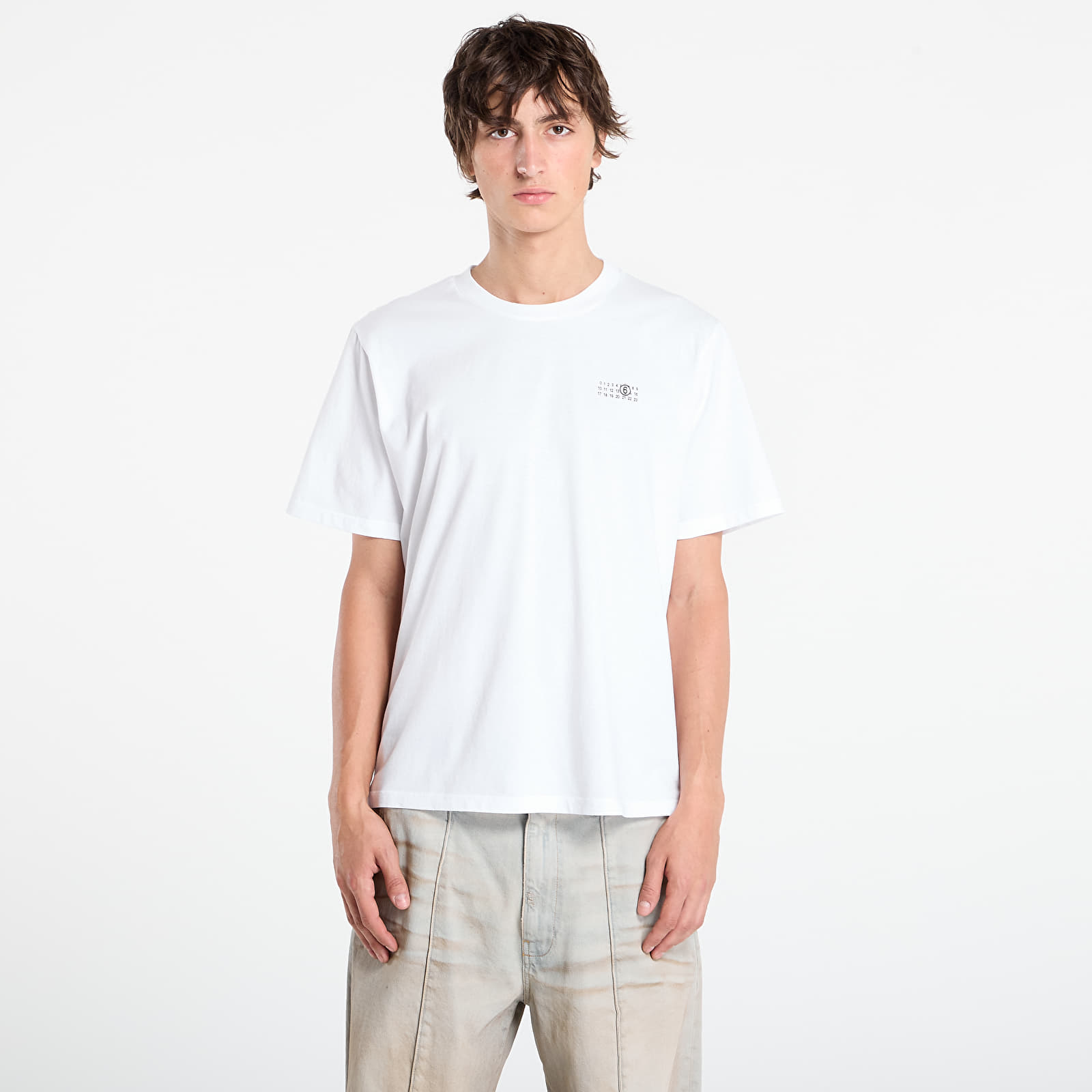 T-Shirt Uomo 'Marinaio' Con Ancora - Bianca - Taglia M - 100% Cotone - Girocollo - Fruit Of The Loom - Shirt84.de