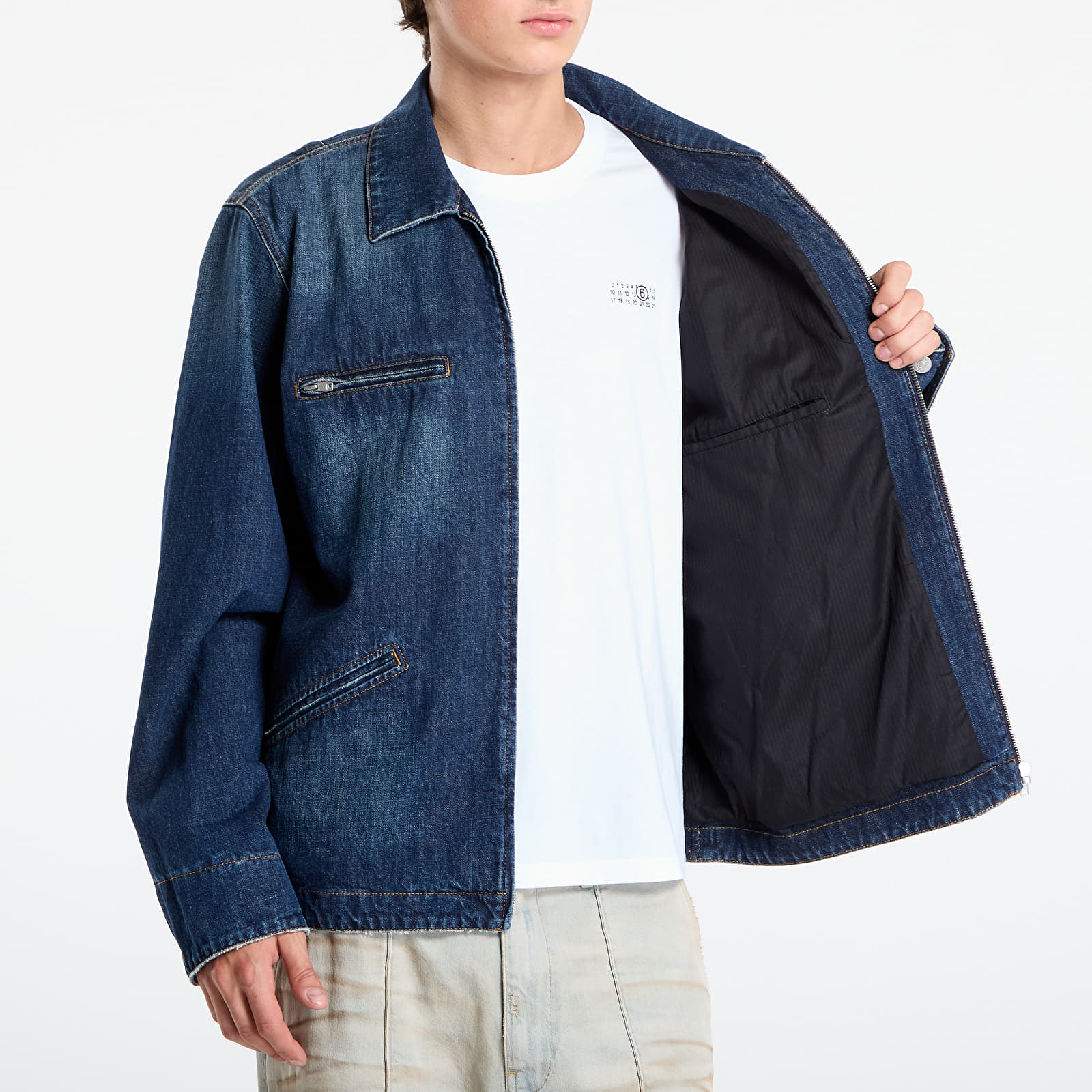 Kabátok MM6 Maison Margiela Sportsjacket Medium Blue