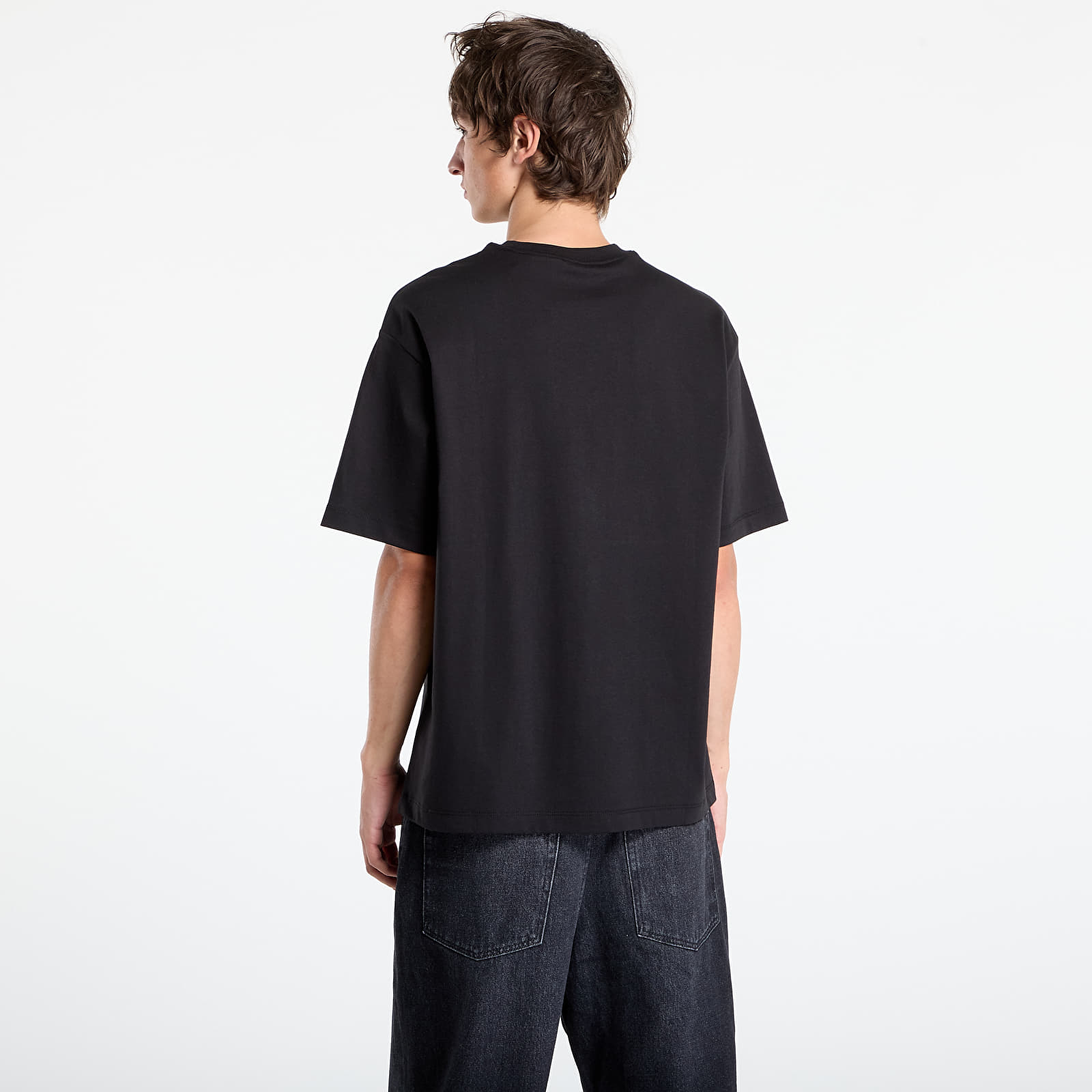 Majice T-shirt Calvin Klein Hi Low Emb 16S Jersey Tee Black