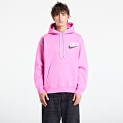 Nike Solo Swoosh Men's Fleece Hoodie Playful Pink
