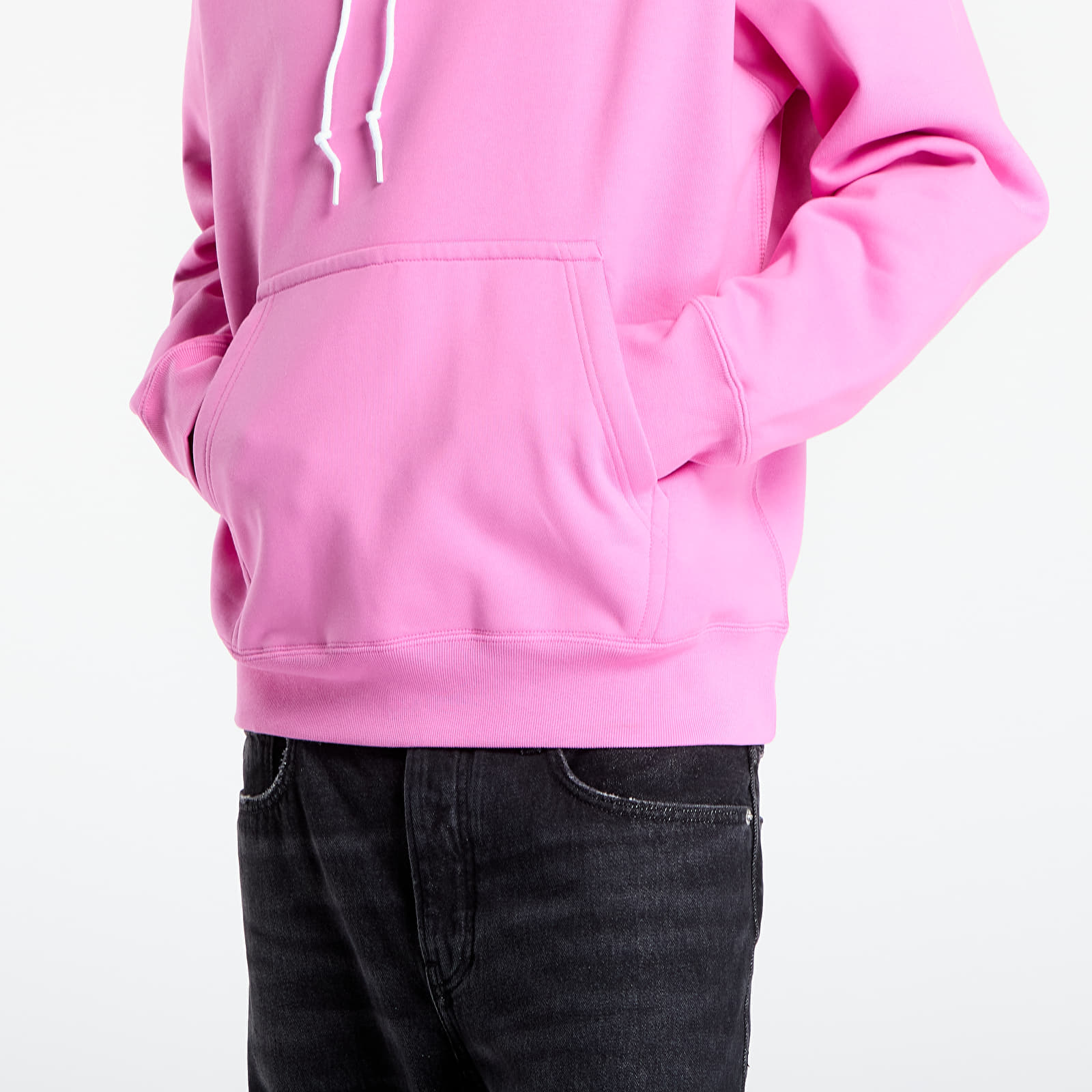 Mikiny Nike Solo Swoosh Men's Fleece Hoodie Playful Pink