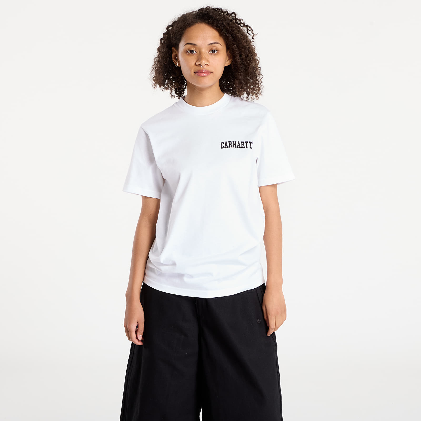 Tricou Carhartt WIP S/S University Script T-Shirt UNISEX White/ Black XXL