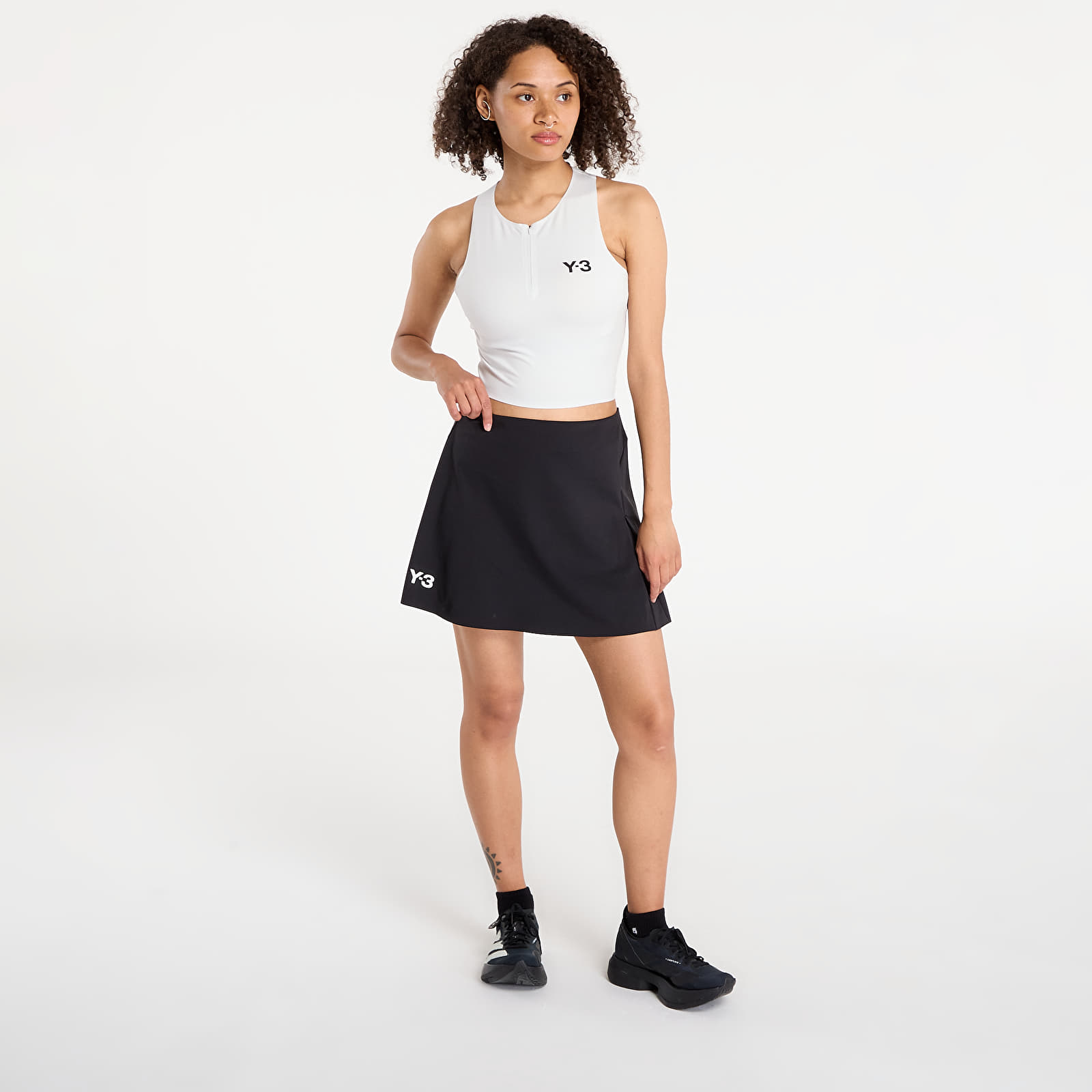Ujjatlan pólók Y-3 Crop Y-Tank Orbit Grey