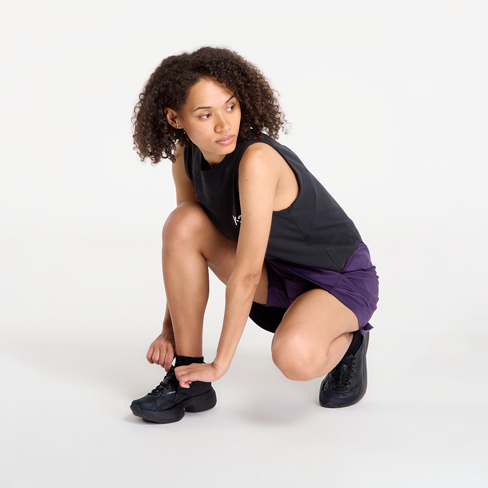 Ujjatlan pólók Y-3 Match Tank Black