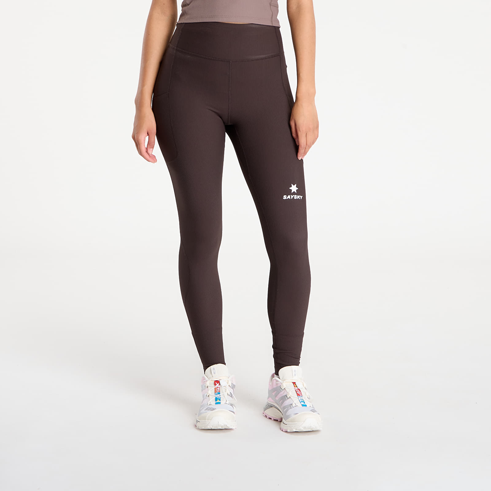 Leginsai SAYSKY W Combat+ Rib Long Tights Coffee