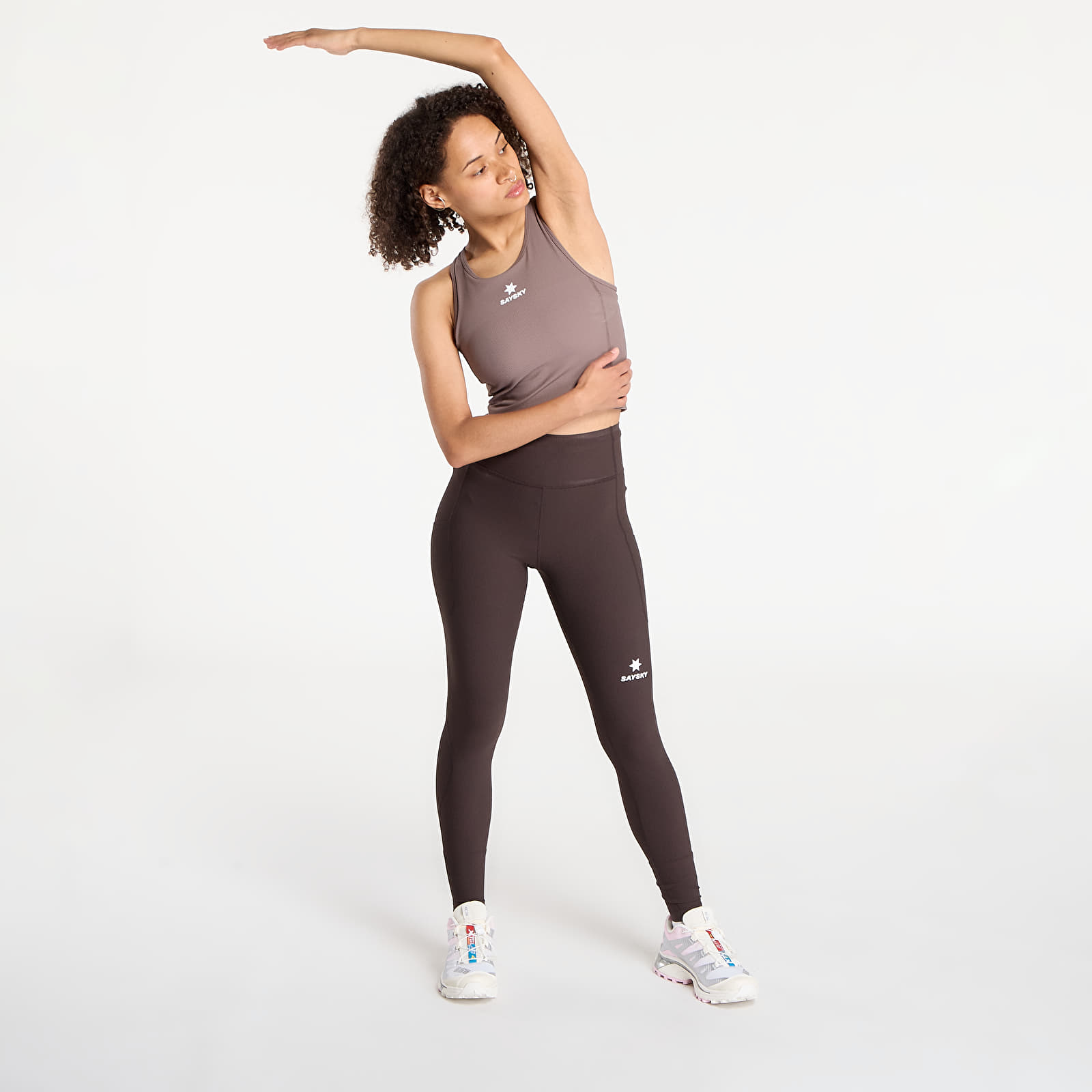Leginsai SAYSKY W Combat+ Rib Long Tights Coffee