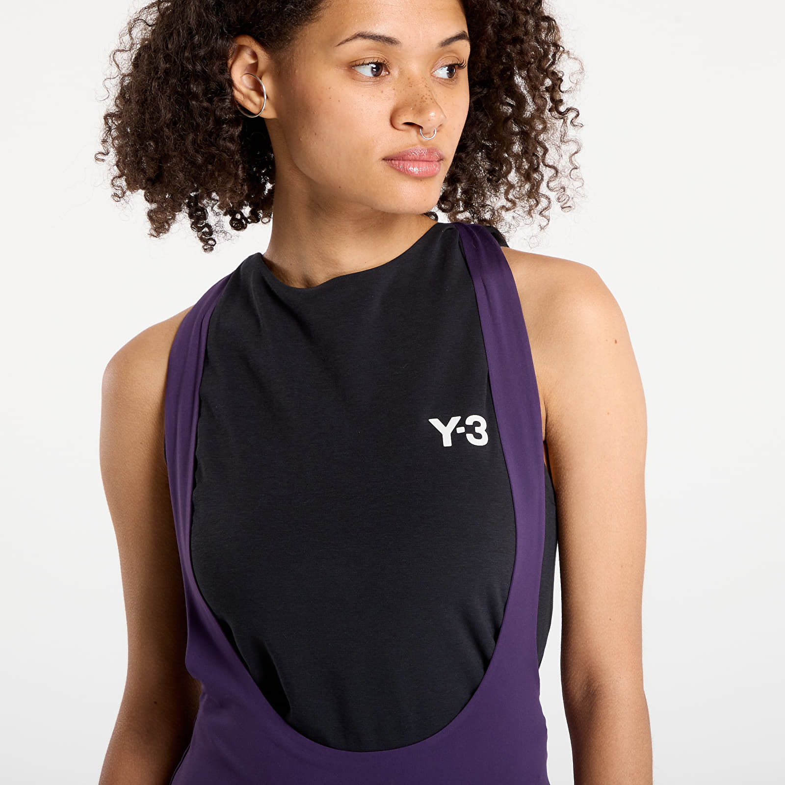 Overálok Y-3 Bib Aurora Plum