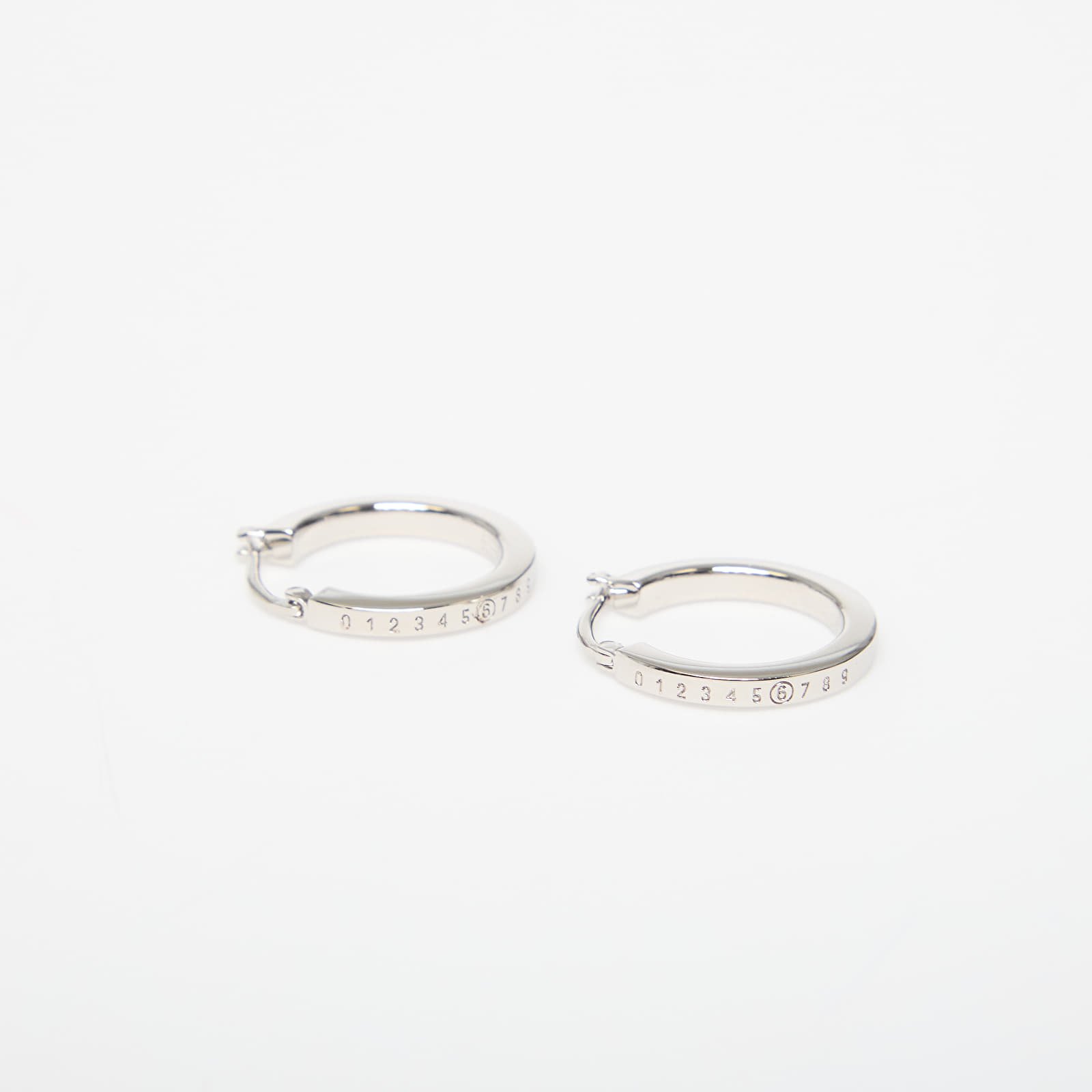 Men's jewelry MM6 Maison Margiela Earrings Polished Palladio
