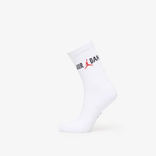 Jordan Everyday Crew Socks 1-Pack White/ Black/ University Red