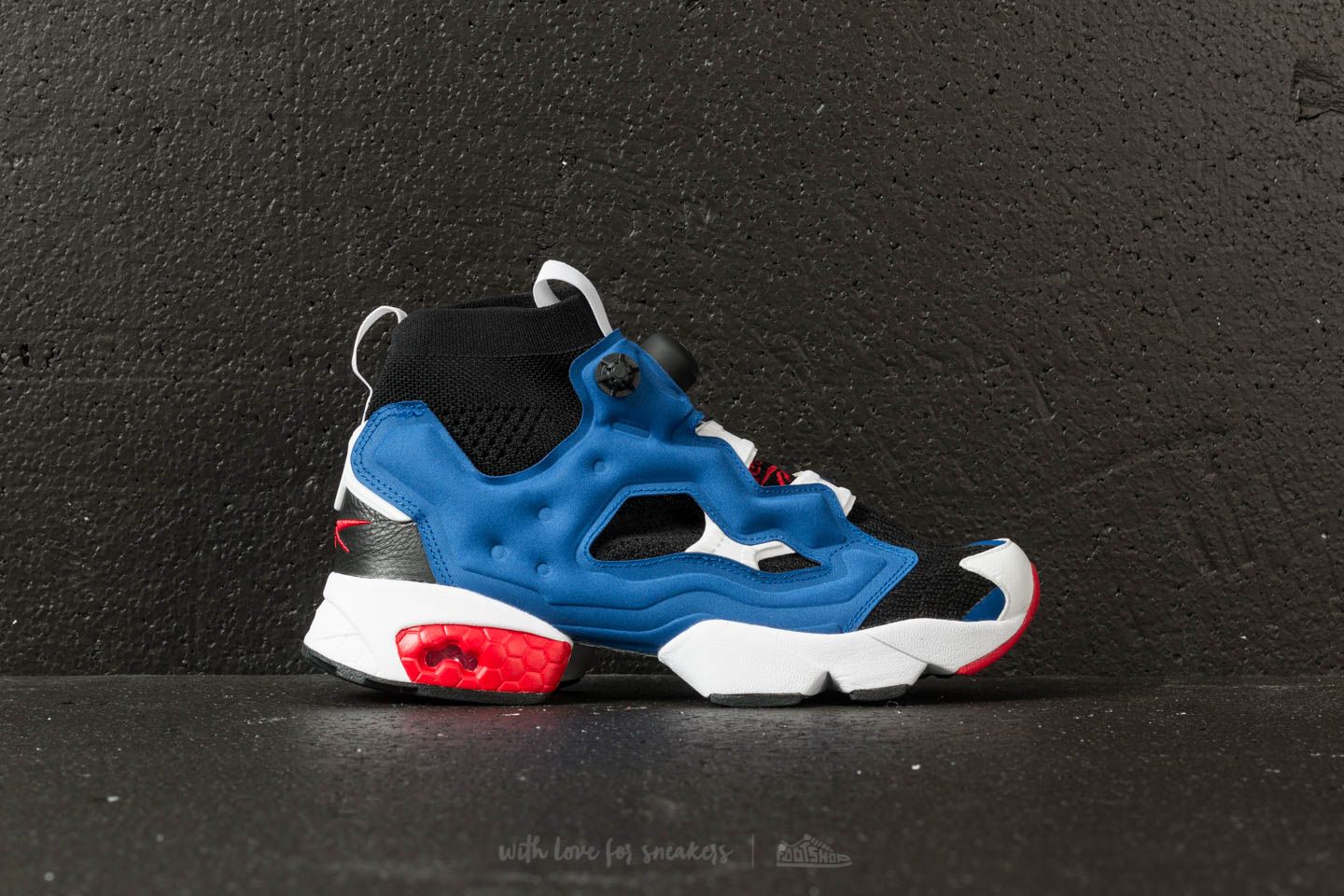 Men s shoes Reebok Instapump Fury OG Ultraknit Black Team Dark Royal Red Footshop