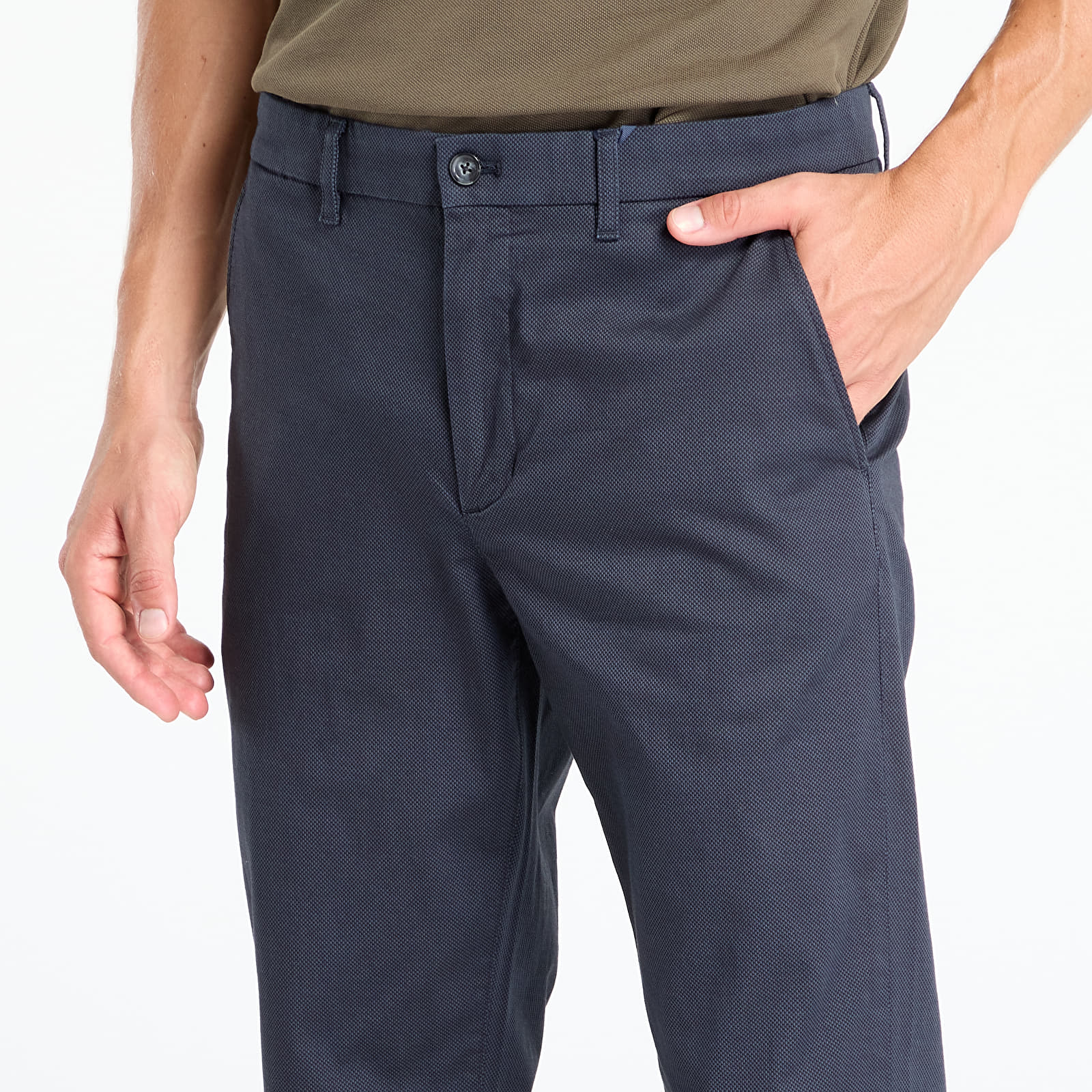Men's trousers Tommy Hilfiger Denton Printed Structure Chino Navy