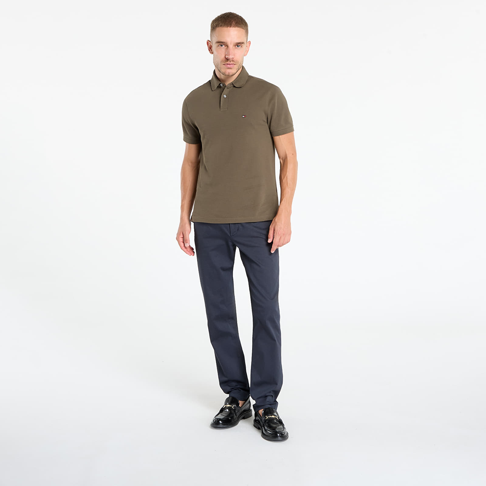 Men's trousers Tommy Hilfiger Denton Printed Structure Chino Navy