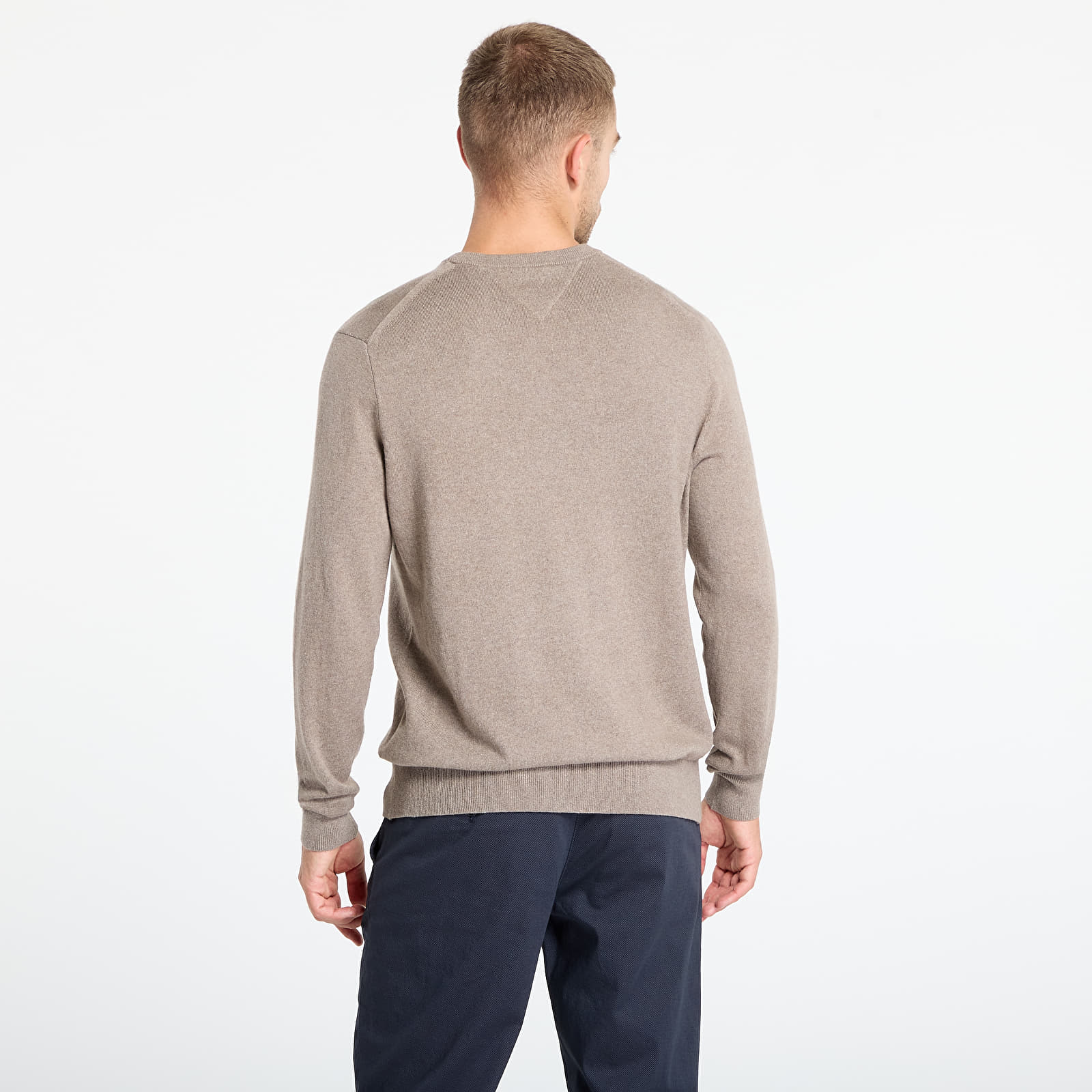 Gensere for menn Tommy Hilfiger Pima Org Ctn Cashmere Crew Neck Coastal Taupe Heather
