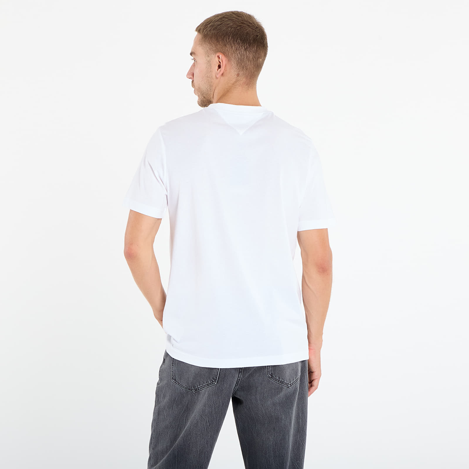 Men's T-shirts Tommy Hilfiger Linear Flag Graphic Tee White