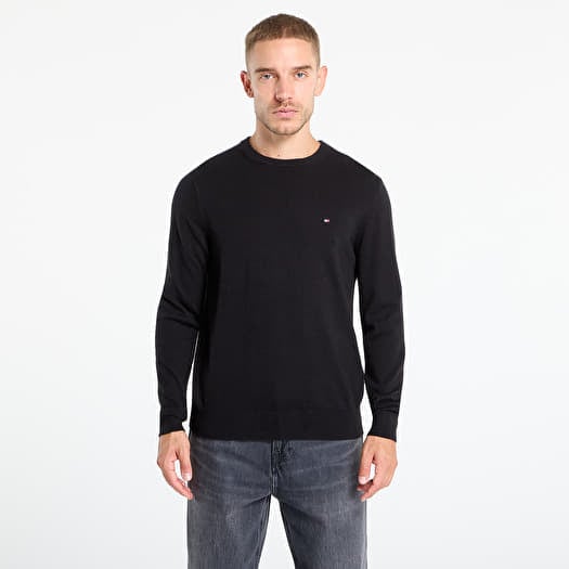 Genser Tommy Hilfiger Pima Org Cotton Cashmere Crew Neck Black
