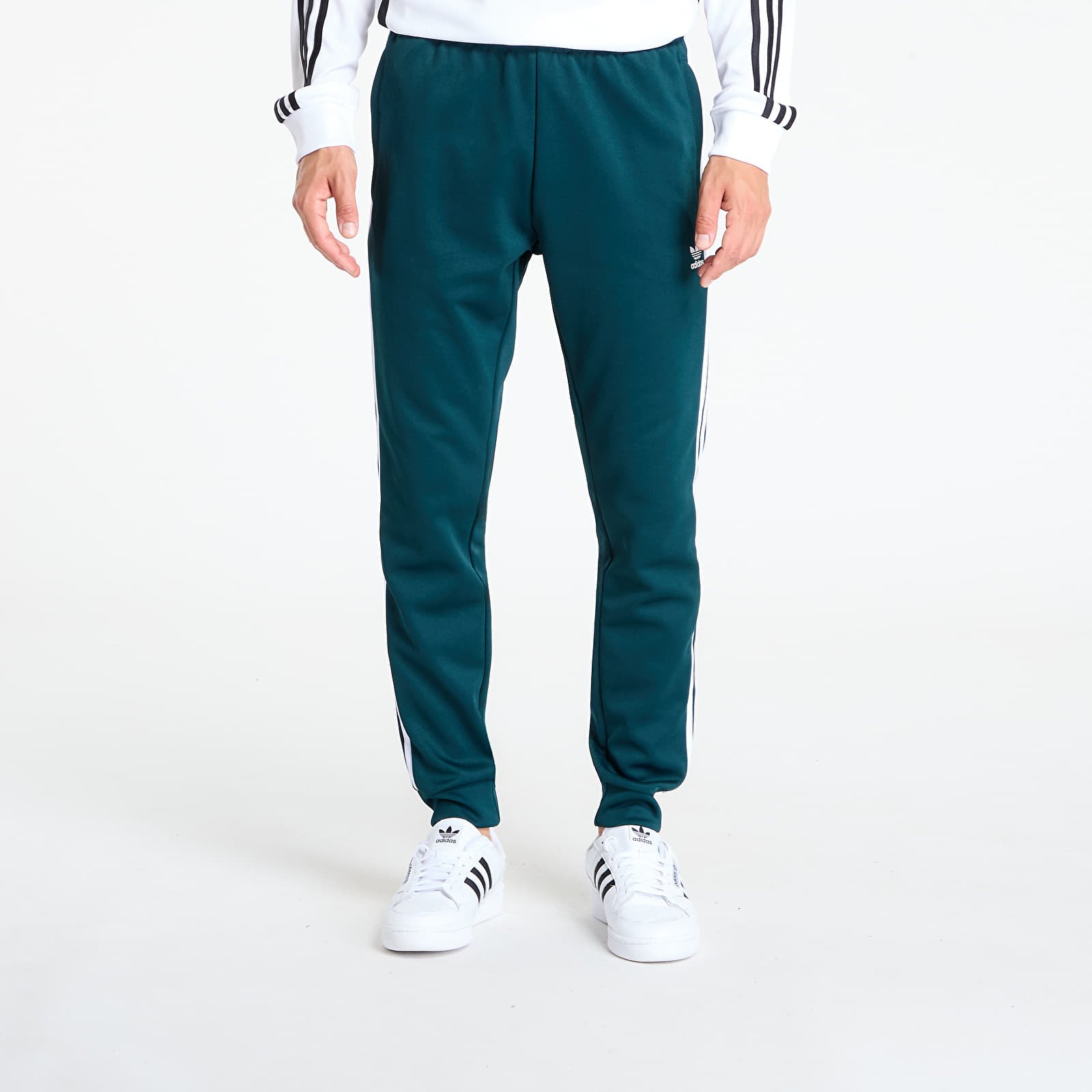 Vyriškos sportinės kelnės adidas Adicolor Classics SST Track Pants Aurora Ivy/ Black