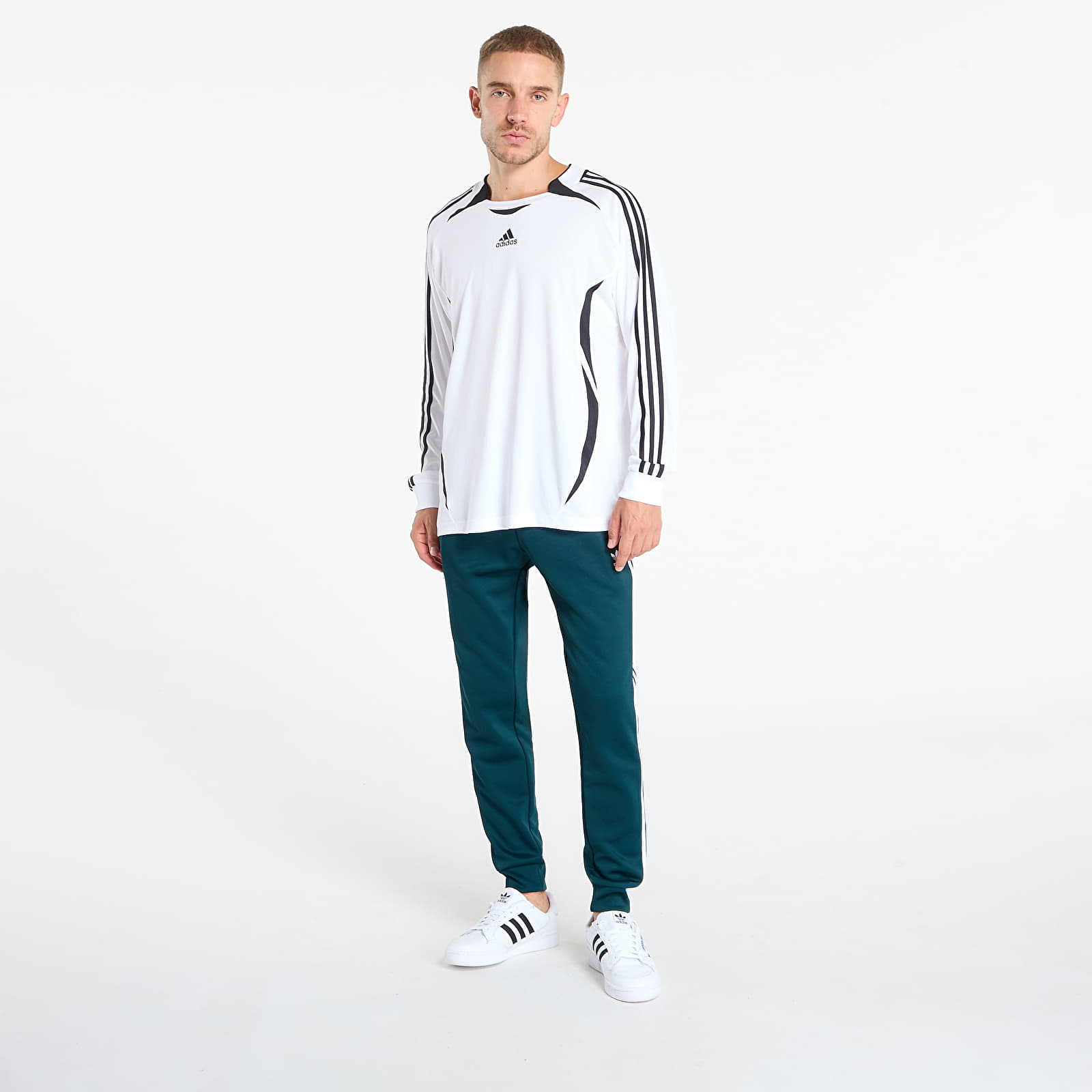 Vyriškos sportinės kelnės adidas Adicolor Classics SST Track Pants Aurora Ivy/ Black