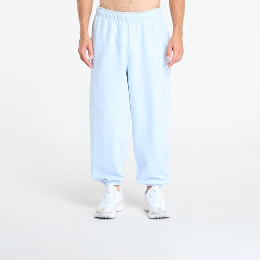 Nike Solo Swoosh Men's Cuffed Fleece Pants Celestine Blue/ Celestine Blue/ White
