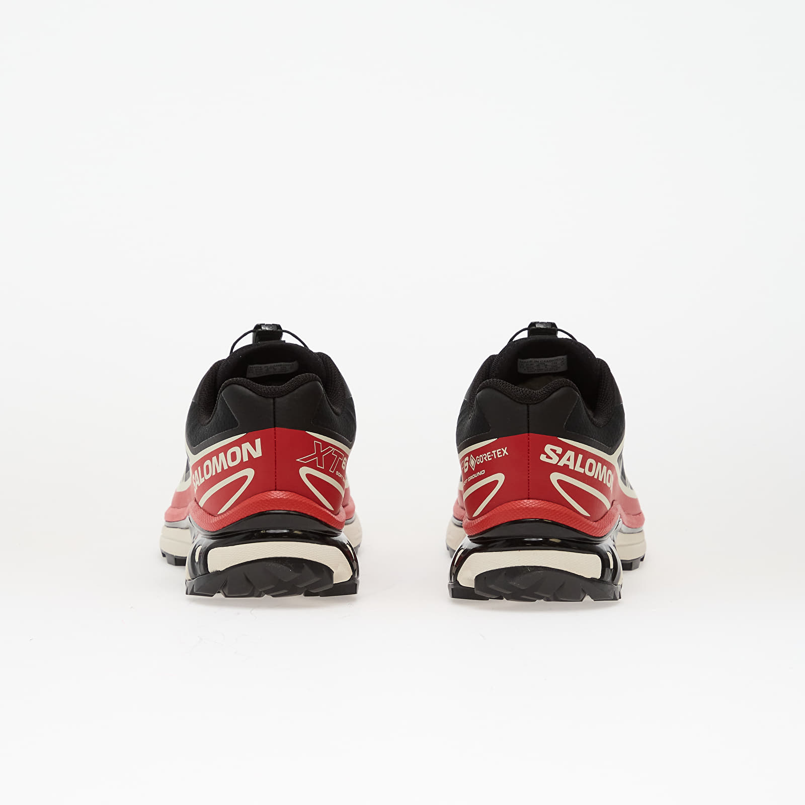 Men's shoes Salomon XT-6 Gtx Black/ Flame Scarlet/ Vanila
