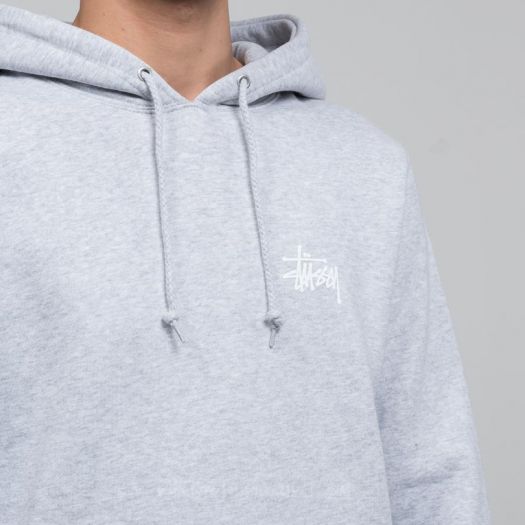 Stussy basic hoodie grey new arrivals