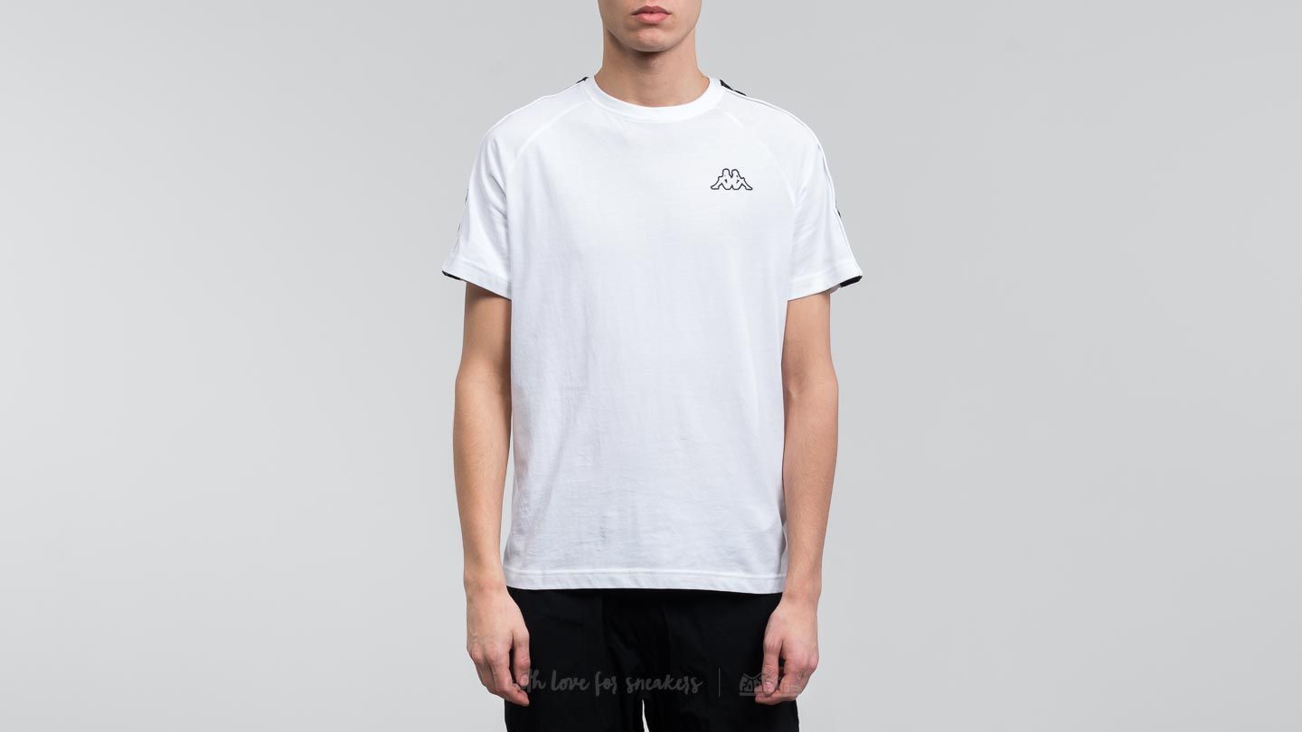 T-shirts Kappa 222 Banda Coen Slim Tee White-Black