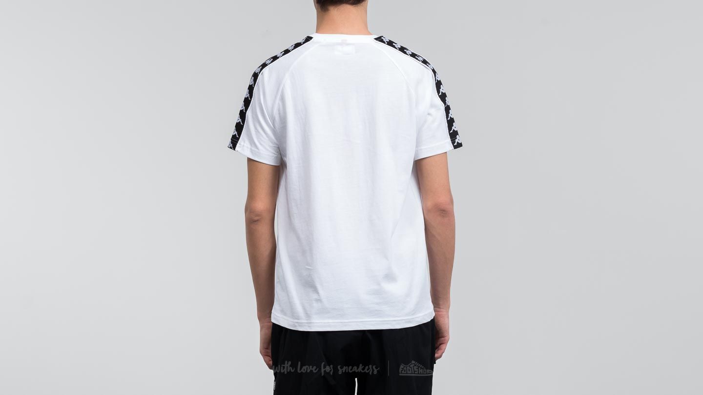 Magliette Kappa 222 Banda Coen Slim Tee White-Black