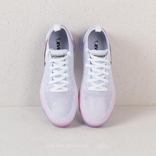 Nike air vapormax flyknit 2 white black hydrogen & pink shop