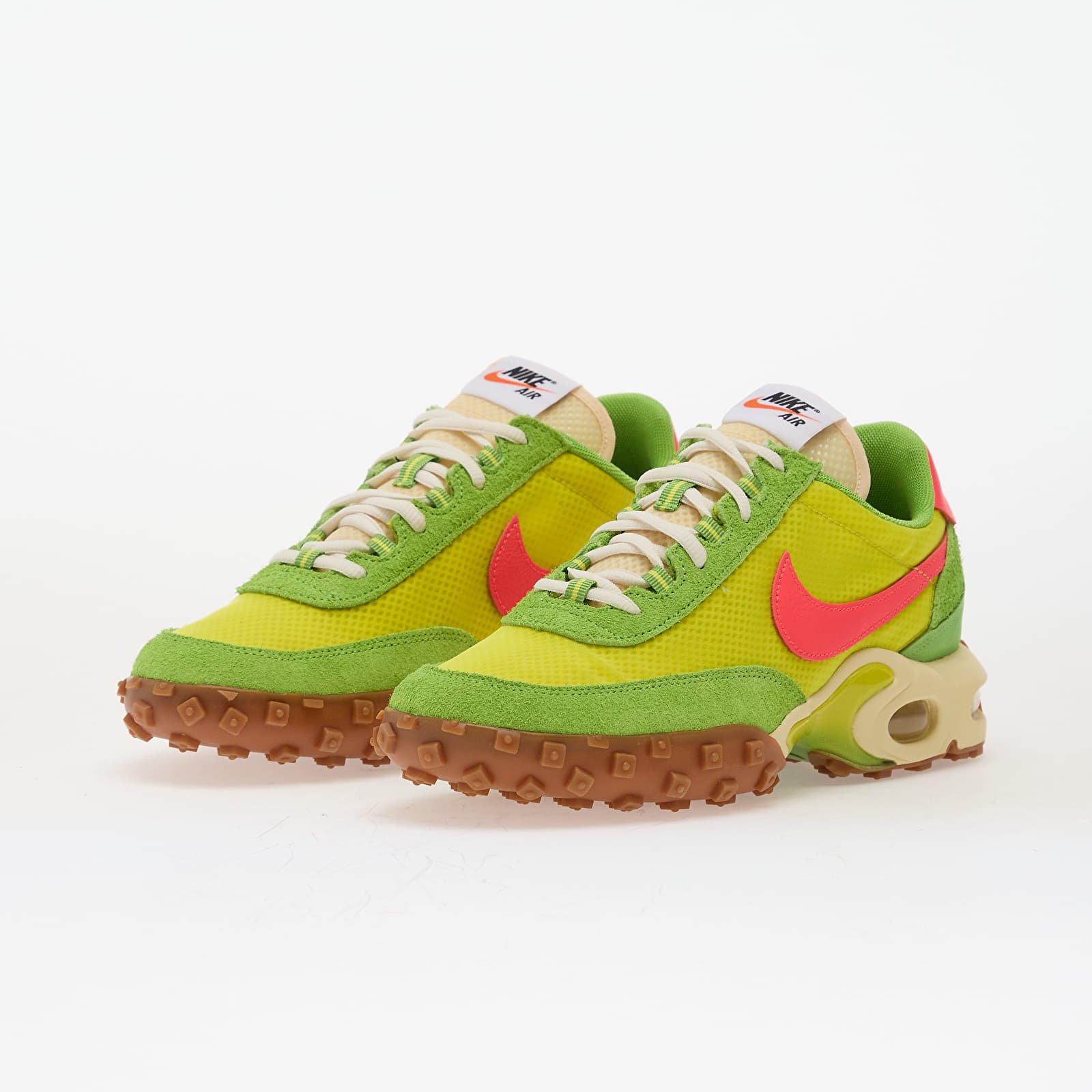 Sko til mænd Nike Air Max Waffle Sp 2 Electrolime/ Flash Crimson-Gum Med Brown