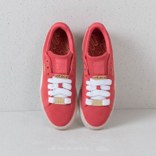 Puma suede store heart donna rosse