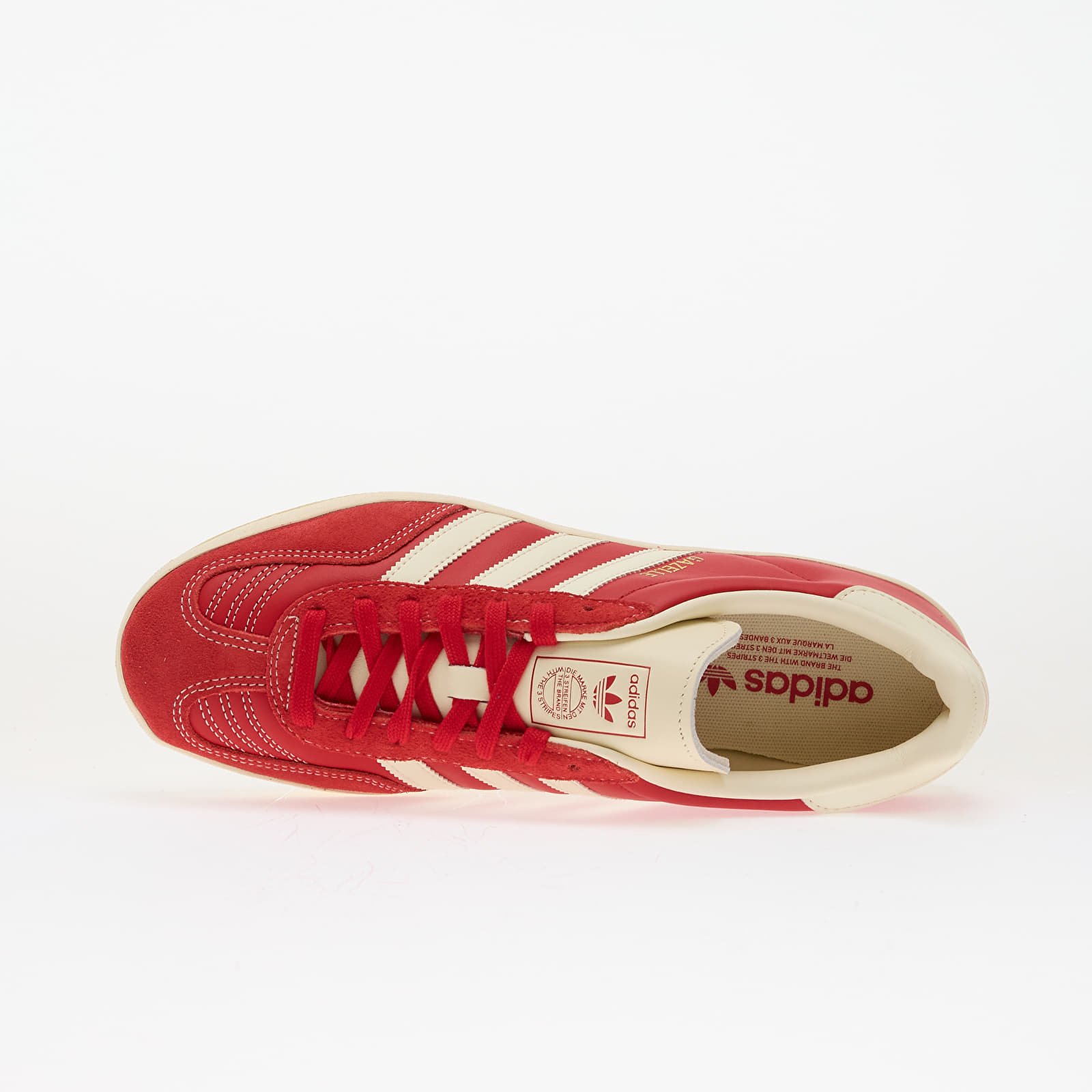 Vyriška avalynė adidas Gazelle Indoor Better Scarlet/ Crew White/ Gold Metallic