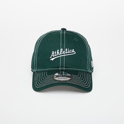 Kepurė New Era Oakland Athletics 9TWENTY Contrast Stitch Dark Green/ White