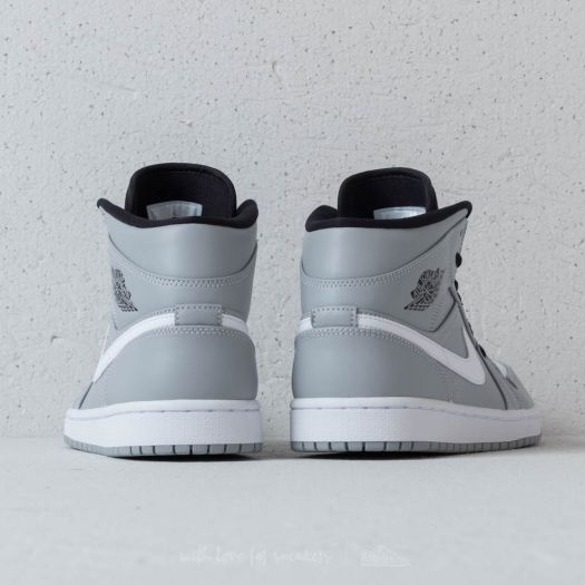 Men s shoes Air Jordan 1 Mid Wolf Grey White Black Footshop