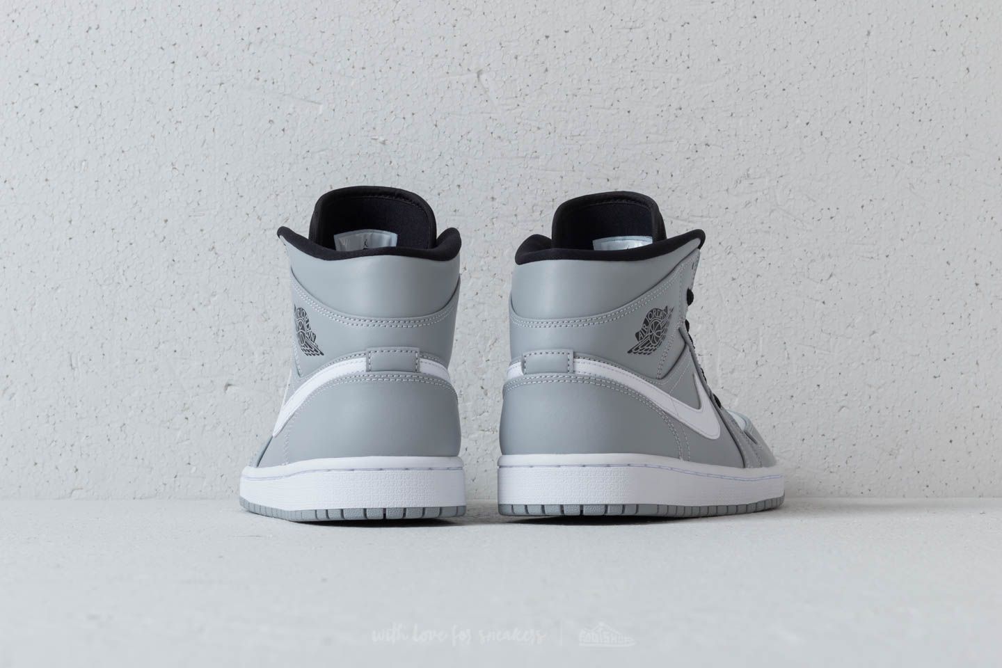Air jordan 1 mid discount wolf grey white black