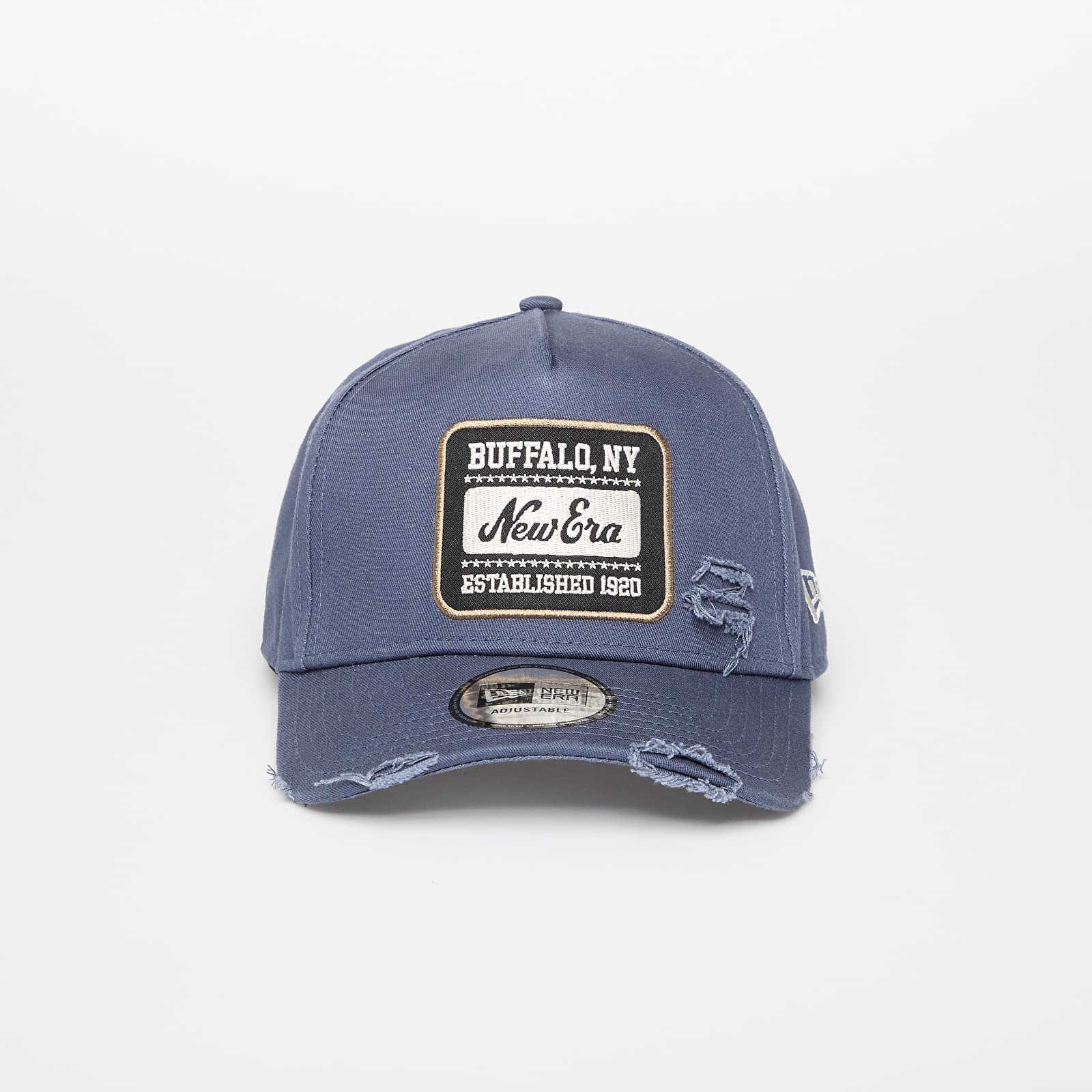 Caps New Era Buffalo NY 9FORTY Aframe Patch Distressed Snapback Cap Blue
