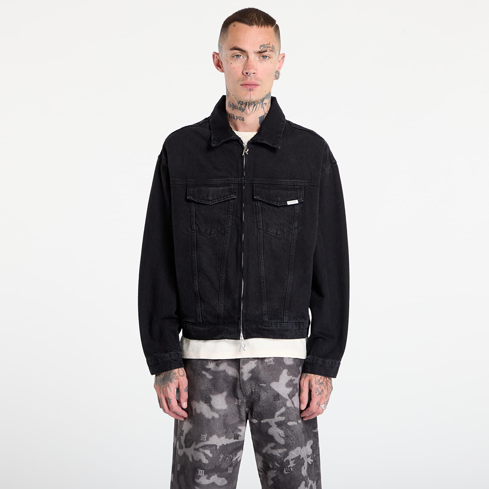 Kabátok REPRESENT R4 Denim Jacket Black