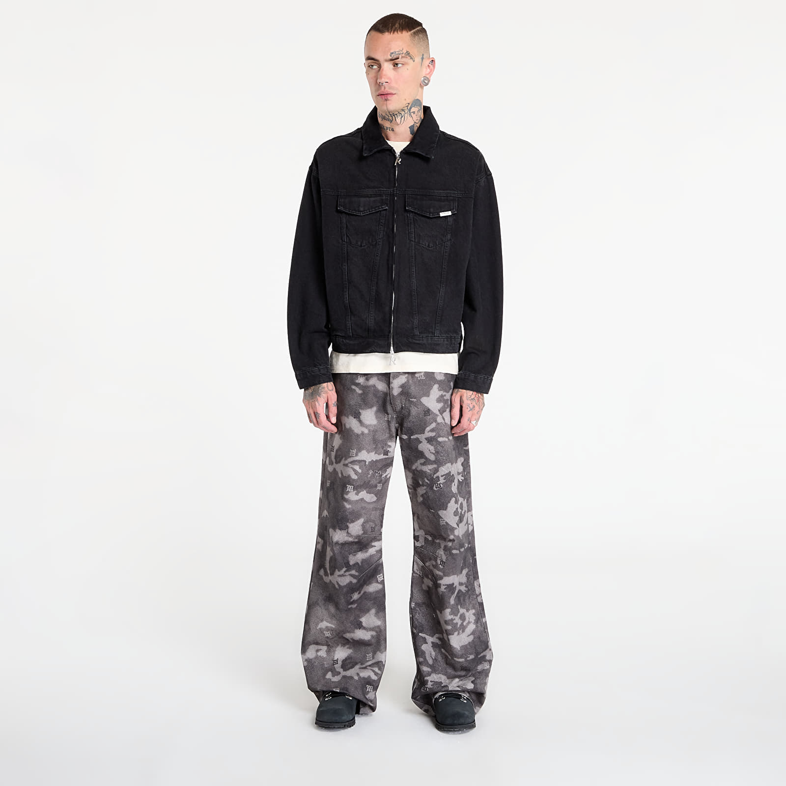 Kabátok REPRESENT R4 Denim Jacket Black