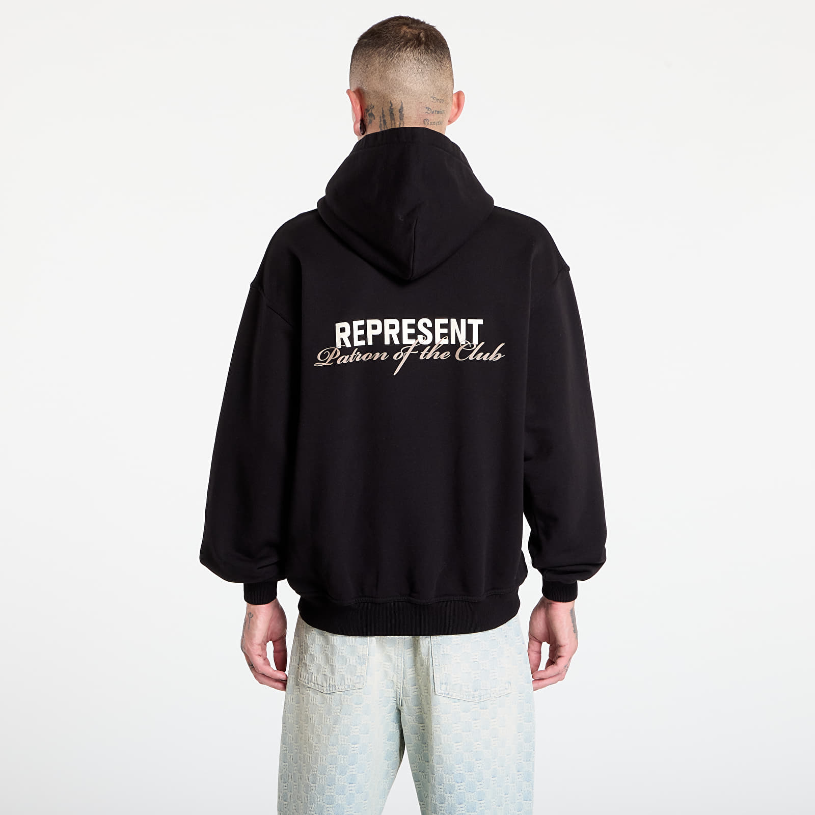 Džemperiai su gobtuvais ir džemperiai REPRESENT Patron Of The Club Hoodie Black
