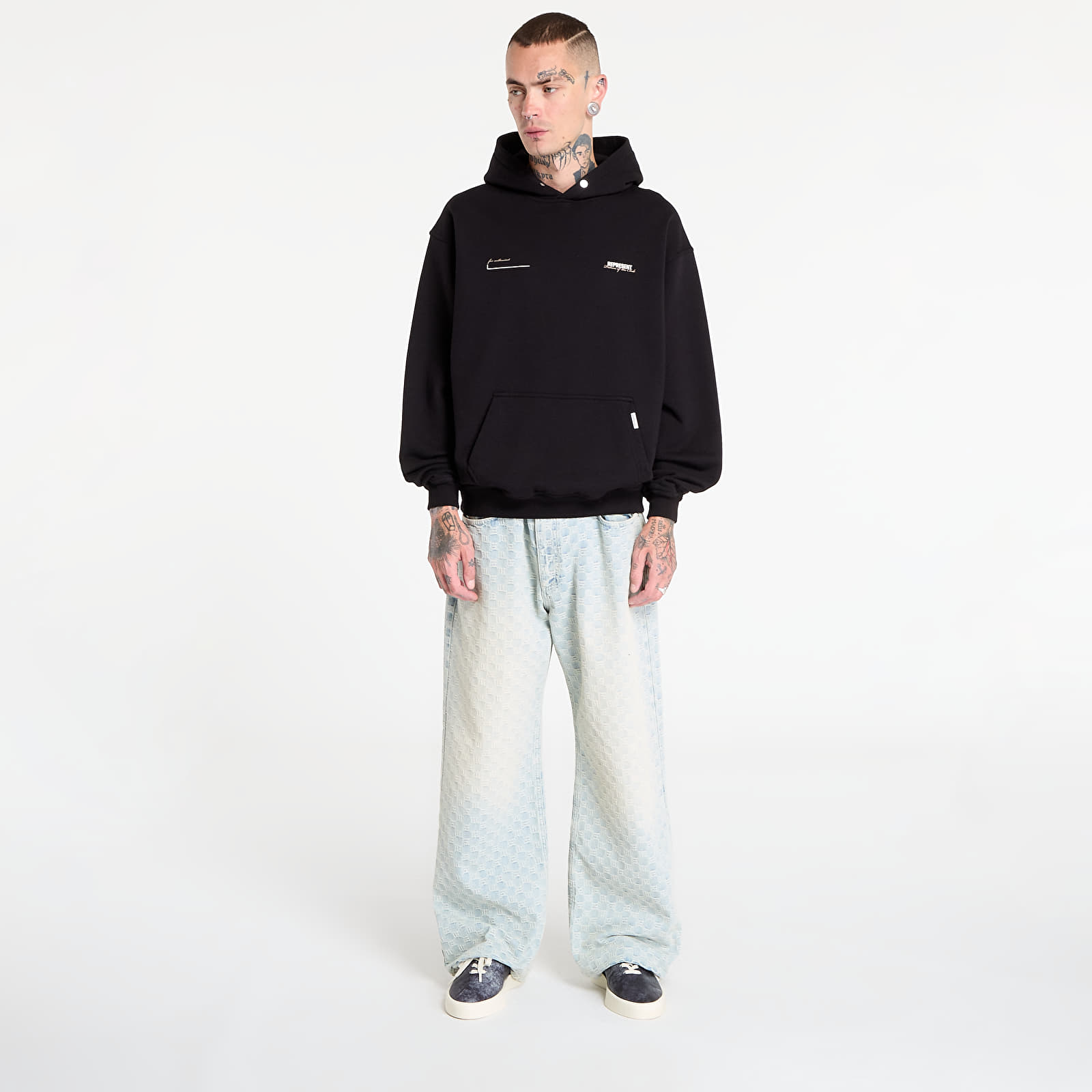 Džemperiai su gobtuvais ir džemperiai REPRESENT Patron Of The Club Hoodie Black