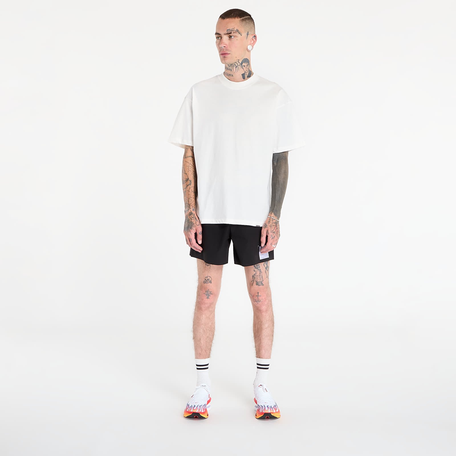 Marškinėliai REPRESENT Initial Oversized T-Shirt Flat White