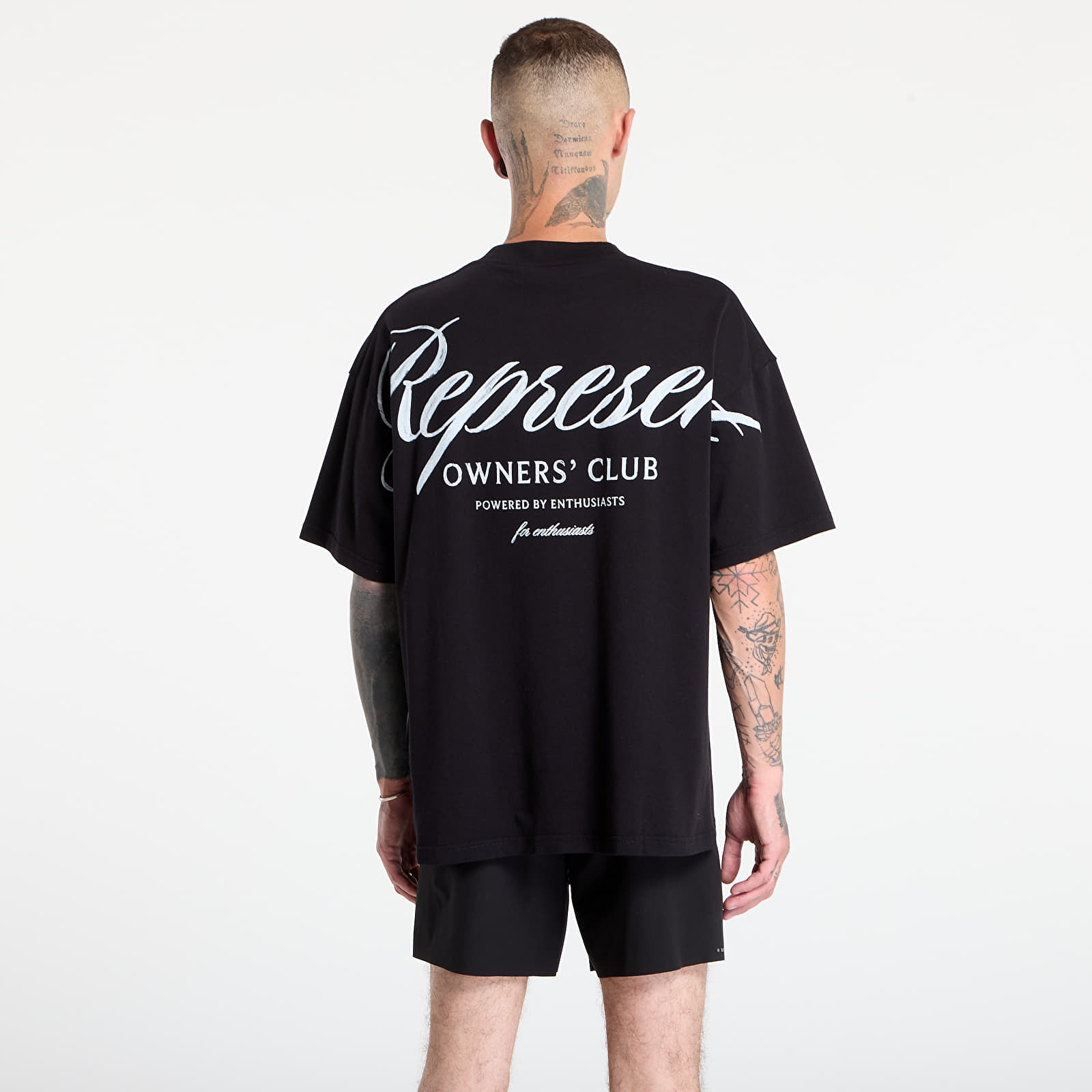 Marškinėliai REPRESENT Represent Owners Club Script T-Shirt Black