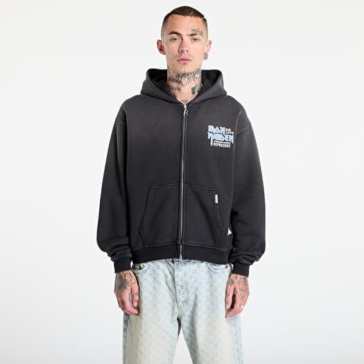 REPRESENT x Iron Maiden Anniversary Hoodie Stained Black