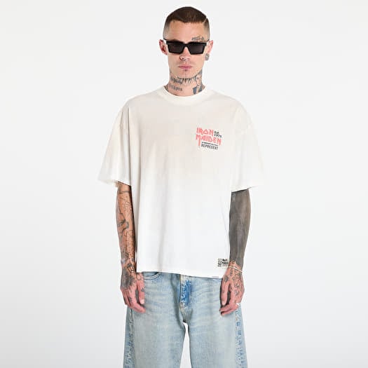 Marškinėliai REPRESENT x Iron Maiden Anniversary T-Shirt Washed Ecru