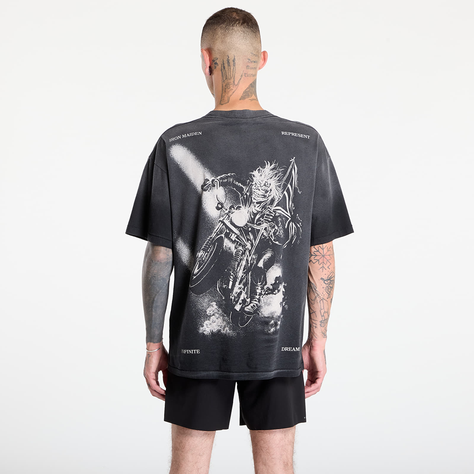 Marškinėliai REPRESENT x Iron Maiden Infinite Dreams T-Shirt Aged Black