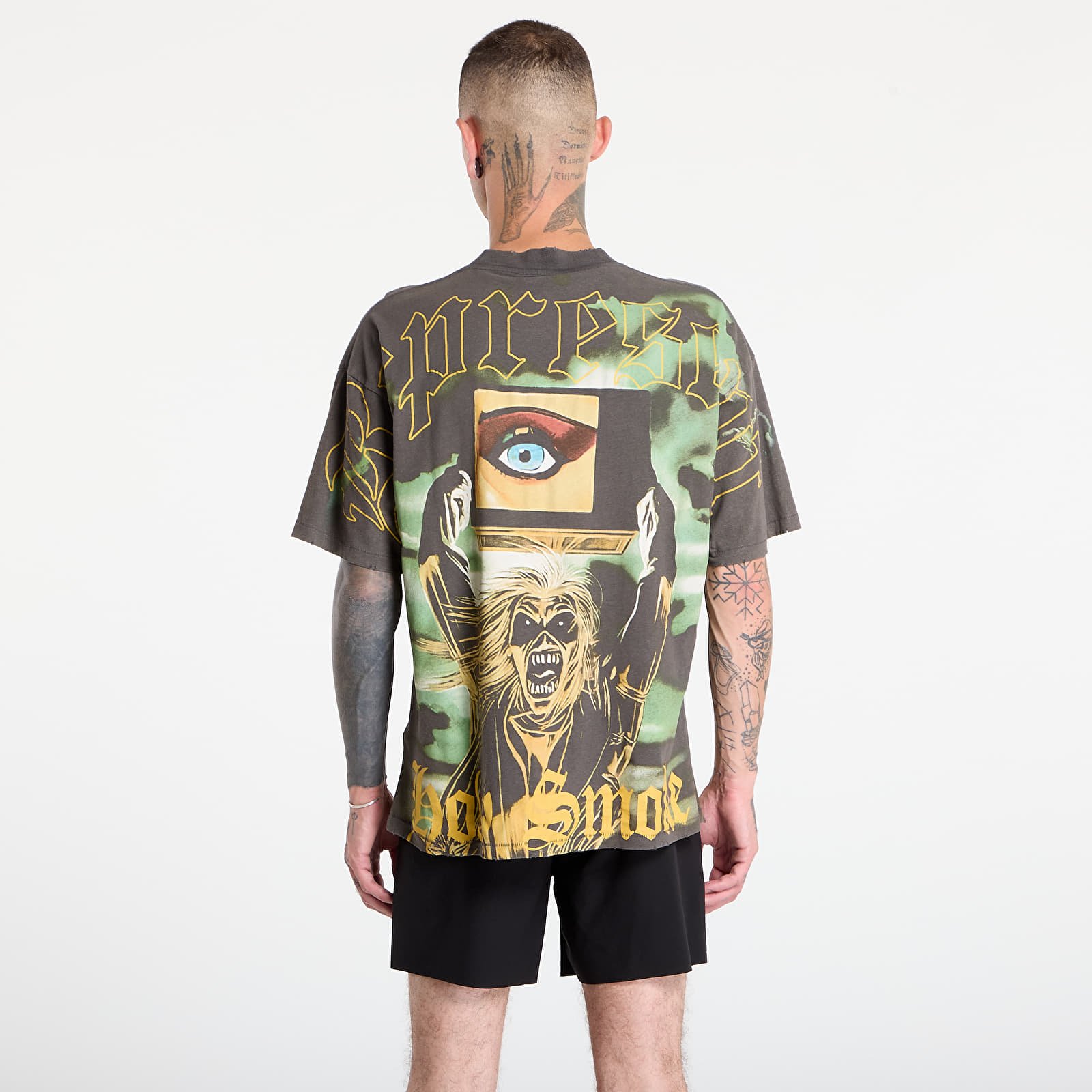 Marškinėliai REPRESENT x Iron Maiden Holy Smoke T-Shirt Ash