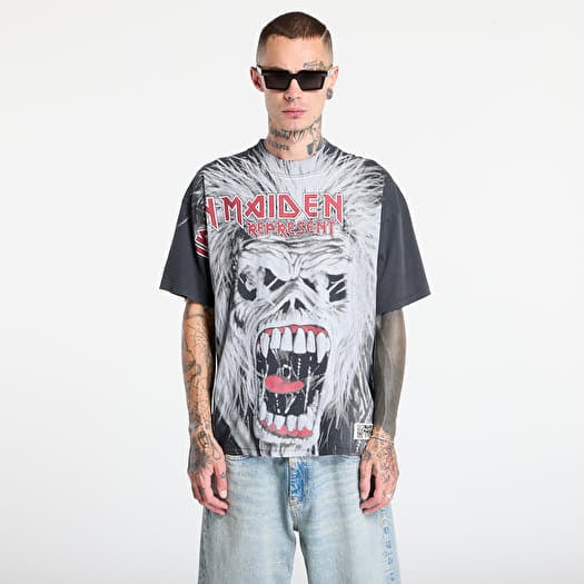 T-shirt REPRESENT x Iron Maiden British Metal T-Shirt Stained Black